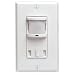 Leviton PR180-1LW Decora 500W Incandescent, 400VA, Passive Infrared Wall Switch Occupancy Sensor, Single Pole and 3-Way, White