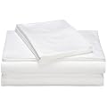 Pinzon 400-Thread-Count 100 Percent Egyptian Cotton Hemstitch Twin Sheet Set, White