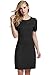 ANGVNS Womens Seamed Sheath Dress Wear to Work Causal Party A Line Dress