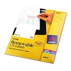 Avery 6464 Self-adhesive white removable laser id labels, 3-1 3 x 4 size, 150 pack by Avery