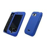 Premium Blue Silicone Gel Skin Cover Case for Samsung Moment M900 [Accessor ....