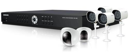 Best Price Samsung SDE-4001 8 CH Security System with 6 Cameras