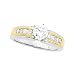 14K Two-Tone Gold Diamond Engagement Ring Semimount - 0.16 Ct.
