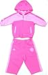 Newborn Chicago Cubs Pink Hooded Jog Set