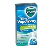 Vicks Sinex VapoSpray 12 Hour Decongestant With Soothing Vapors, 1/2-Fluid Ounce, Boxes (Pack of 4)