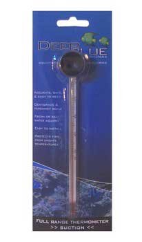 Deep Blue Suction Cup Aquarium Thermometer