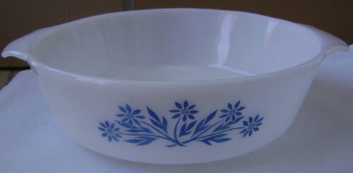 Anchor Hocking Fire King 2 Quart Ovenware Dish Bowl - 9 1/2 inches in diameter x 3 1/4 inches tall - Lid NOT included - Vintage