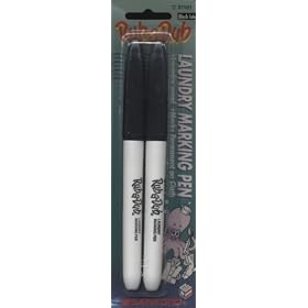 Sharpie Rub-a Dub Laundry Markers Black, 2pk