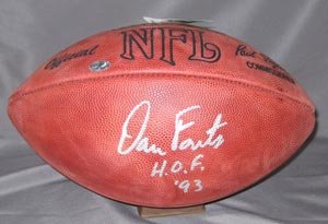 Dan Fouts Signed Official NFL Football - HOF