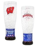 Wisconsin Badgers Crystal Pilsner Glass