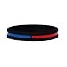 SayitBands One Combined Thin Red and Thin Blue Line Wristband