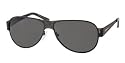 PRADA SPR53I 1BO-1A1 MATTE BLACK TITANIUM AVIATOR SUNGLASSES
