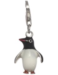 925 Sterling Silver Black & White Penguin Bead, For Chamilia, Pandora, Biagi, Personality, Reflections And More Charm Bracelets