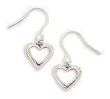 Open Heart Children's Earrings on Fresh Wire