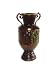 17.25" ht Metal Planter Vase Pot Handle Decor Rustic