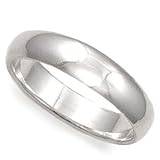 Sterling Silver Wedding Bands 6 mm - Sizes: 5-11