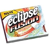 Wrigleys Eclipse Sugar Free Gum Fusion, FreshMint Tropical, 9 Pieces/Pack, 10 ea
