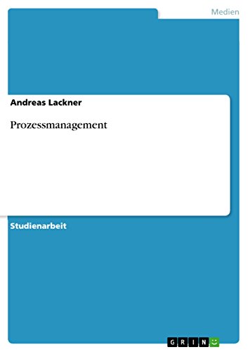 Prozessmanagement (German Edition)