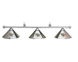 Wake Forest Demon Deacons Chrome 3-Shade Pool Table Light, 58L x 9D Shade