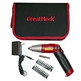 GreatNeck 80122 Pivoting Screwdriver and Bits, 4.8-volt [並行輸入品]