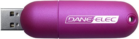 : Dane-Elec Twist - USB flash drive - 2 GB - Hi-Speed USB - pink