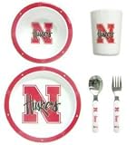 Nebraska Cornhuskers NCAA Children's 5 Piece Dinner Set