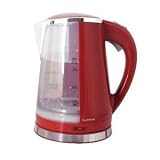 Lloytron Red-Chrome Cordless Kettle