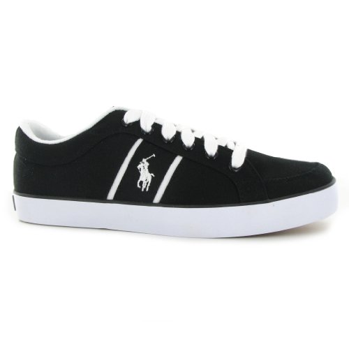 Polo Ralph Lauren Bolingbrook Black White Mens Trainers Size 9 UK