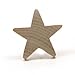 Mylittlewoodshop - Pkg of 6 - Star - 2 inches by 2 inches and 1/4 inch thick unfinished wood(WW-CO6925-6)