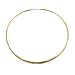 Women's Stainless Steel Gold Colored Cable Wire Chain Necklace, 16"