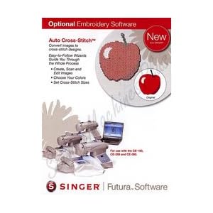 Singer Futura CE-150, CE-250 & CE-350 Auto Cross-Stitch Software