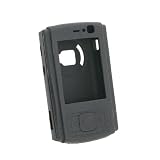 Silicone Skin Case for Nokia N95 , Black - by Eforcity