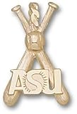 Arizona State Sun Devils ASU Baseball Bats Pendant - 14KT Gold Jewelry