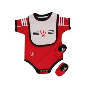 toronto raptors clothes - creeper bib booties - baby