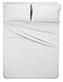 Amazon Brand – Pinzon 300-Thread-Count Percale Sheet Set - Queen, White