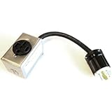 GenTran 10/4 30 Amp RV NEMA L5-30 Plug to 4-Prong NEMA 1450 50 Amp Receptacle Generator Adapter RJBA10402-1450R