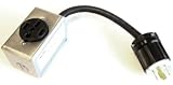 GenTran 10/4 30 Amp RV NEMA L5-30 Plug to 4-Prong NEMA 1450 50 Amp Receptacle Generator Adapter #RJBA10402-1450R