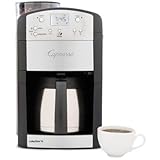 Capresso 465.05 CoffeeTeam TS 10-Cup Digital Coffeemaker with Conical Burr Grinder and Thermal Carafe