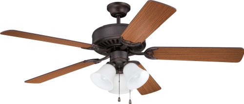 Ellington E205abz Pro 205 Aged Bronze 52 Ceiling Fan With Light