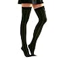 BLACK & GRAY PINSTRIPED THIGH HIGH OVER THE KNEE SOCKS