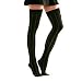 BLACK & GRAY PINSTRIPED THIGH HIGH OVER THE KNEE SOCKS