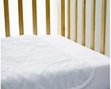 Izziwotnot Flat flannelette Moses/Crib Sheets Cream 2 Per Pack