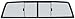 C.R. LAURENCE RVW100BFC CRL Duo-Vent Four Panel Camper Boot Slider with Clear Glass for 1967-1972 Large Window GMC/Chevy Truck