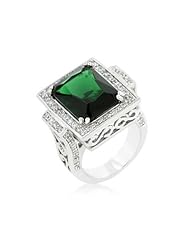 Emerald Classic Cocktail Ring