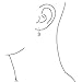 Bling Jewelry Sterling Silver Round Bead Ball Dangling Leverback Earrings