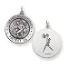 Sterling Silver St. Christopher Medal, Basketball