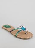Stone Medallion Ombre Thong Sandal