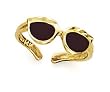 14k Black Enamel Sunglasses Toe Ring - JewelryWeb