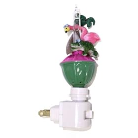 Flamingo Alligator Palm Tree Bubble Light Christmas Holiday Light Bulb Night Light