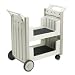 Snapease Utility Cart, Resinite, 21w x 38-1/2d x 42h, Platinum with Dark Trim (ICE45083) Category: Utility Carts